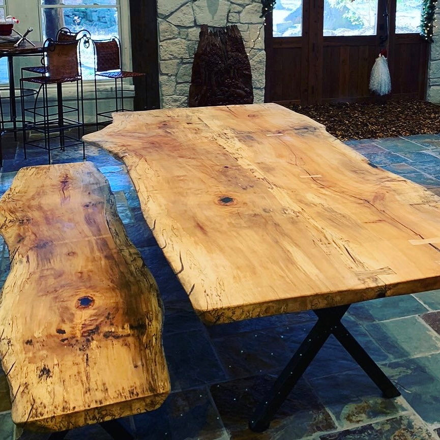 Cottonwood Epoxy Conference Table - Barn Born Furniture