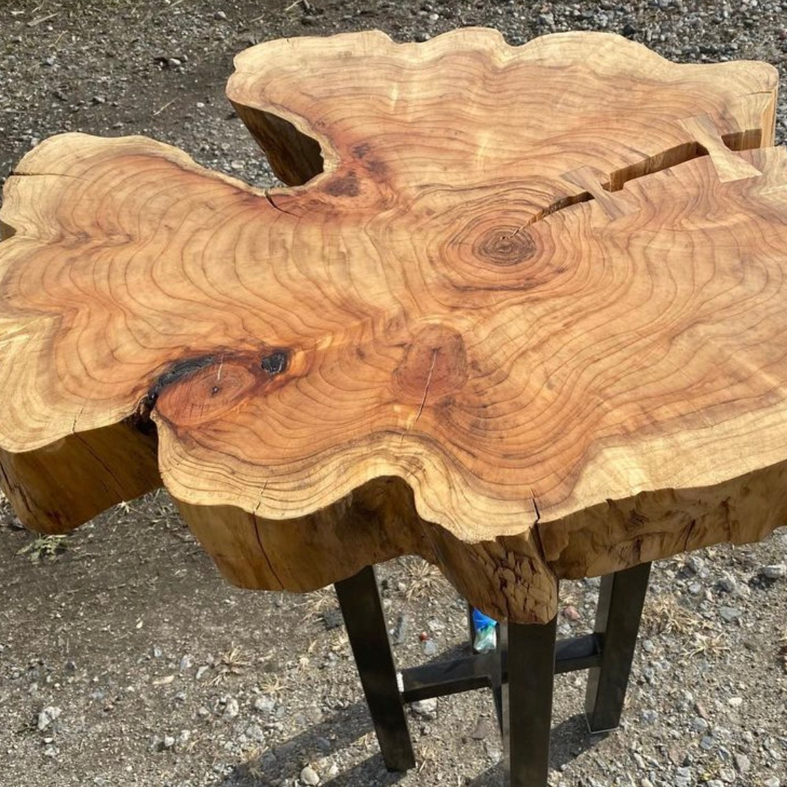 Cedar Live Edge Slabs & Furniture 1 of A Kind Live Edge Slabs