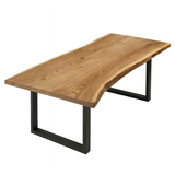 Live Edge Elm Single Slab Dining Table