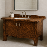 Live Edge Black Walnut Burl Vanity