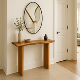 Live Edge Teak Console Table