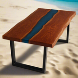 Live Edge River Sapele Dining Table