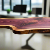 Live Edge Purpleheart Desk