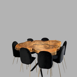 Live Edge Cottonwood Round Dining Table