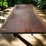 Live Edge Jointed Black Walnut Dining Table