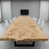 Live Edge Mapa Burl Conference Table