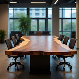 Live Edge Red Oak Conference Table