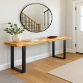 Live Edge Hickory Console Table