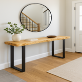 Live Edge Hickory Console Table