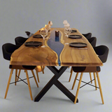 Live Edge Beech Epoxy River Table