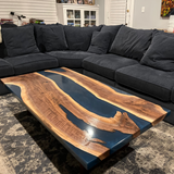 Live Edge River Black Walnut Coffee Table