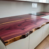 Live Edge Purpleheart Countertop