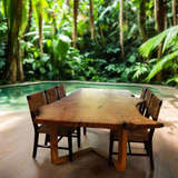 Live Edge Maple Single Slab Dining Table