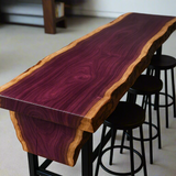 Live Edge Purpleheart Desk