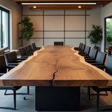 Live Edge Elm Conference Table