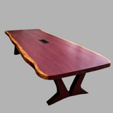 Live Edge Purpleheart Conference Table