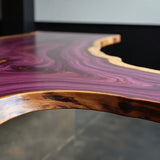 Live Edge Purpleheart Bar Top