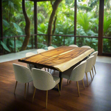 Live Edge Jointed Acacia Dining Table