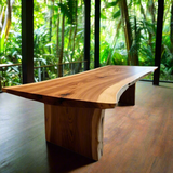 Live Edge Hickory Conference Table
