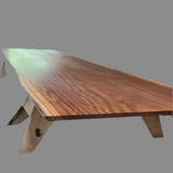 Live Edge Single Slab Mahogany Table