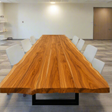 Live Edge Teak Conference Table