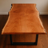 Live Edge Bookmatch Cherry Dining Table
