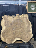 Live Edge Acacia Slab 51"Lx43-48 1/2"Wx4"T