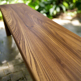 Live Edge Single Slab Teak Table
