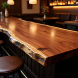 Live Edge Copper Beech Bar Top