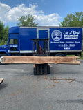 Live Edge Black Walnut Slab 156"Lx13-18"Wx2"T