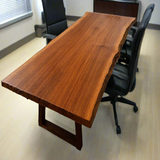 Live Edge Sapele Conference Table