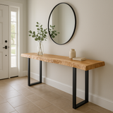 Live Edge Sycamore Console Table