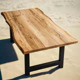 Live Edge Spalted Maple Jointed Dining Table