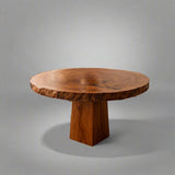Round Copper Beech Dining Table
