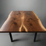 Live Edge Bookmatch Black Walnut Dining Table