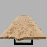 Live Edge Mapa Burl Conference Table