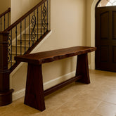 Live Edge Mahogany Console Table