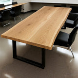 Live Edge White Oak Conference Table