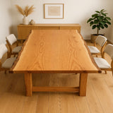 Live Edge Bookmatch Red Oak Dining Table