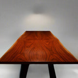 Live Edge Bookmatch Mahogany Dining Table