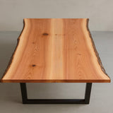 Live Edge Bookmatch Cedar Dining Table