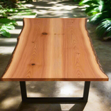Live Edge Bookmatch Cedar Dining Table