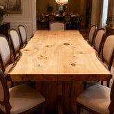 Live Edge Bookmatch Spruce Dining Table