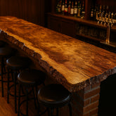 Live Edge Cottonwood Bar Top