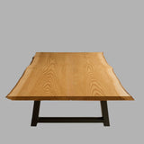Live Edge Bookmatch White Oak Dining Table