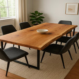 Live Edge Bookmatch Cedar Dining Table