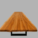 Live Edge Teak Conference Table