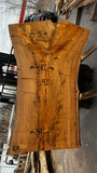 Live Edge Elm Slab 92"Lx39-60"Wx3"T