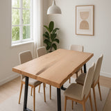 Live Edge Bookmatch Beech Dining Table