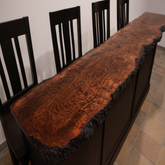 Live Edge Black Walnut Burl Bar Top